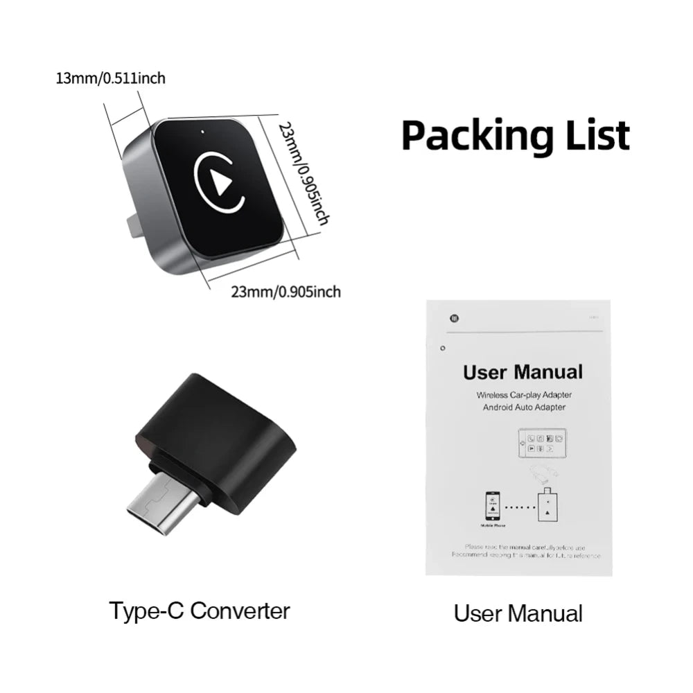 2-in-1 Wireless CarPlay AI Box